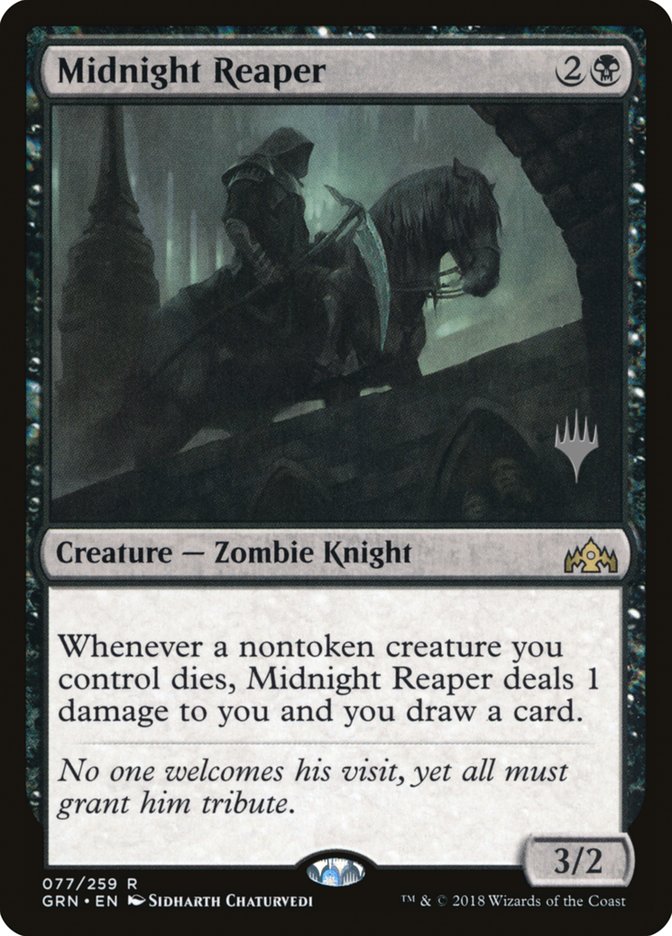 Midnight Reaper (Promo Pack) [Guilds of Ravnica Promos] Magic: The Gathering