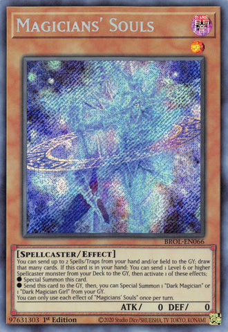 Magicians' Souls [BROL-EN066] Secret Rare Yu-Gi-Oh!