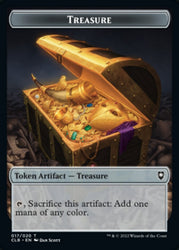 Treasure // Saproling Double-Sided Token [Commander Legends: Battle for Baldur's Gate Tokens] Magic: The Gathering