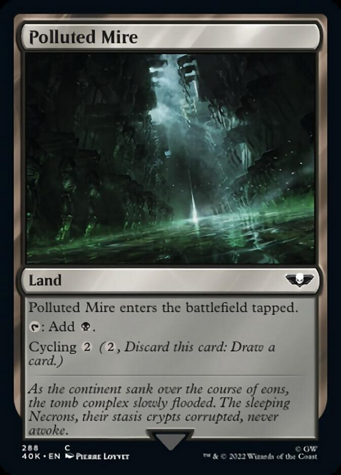 Polluted Mire [Warhammer 40,000] Magic: The Gathering