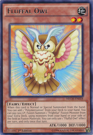Fluffal Owl [NECH-EN018] Rare Yu-Gi-Oh!