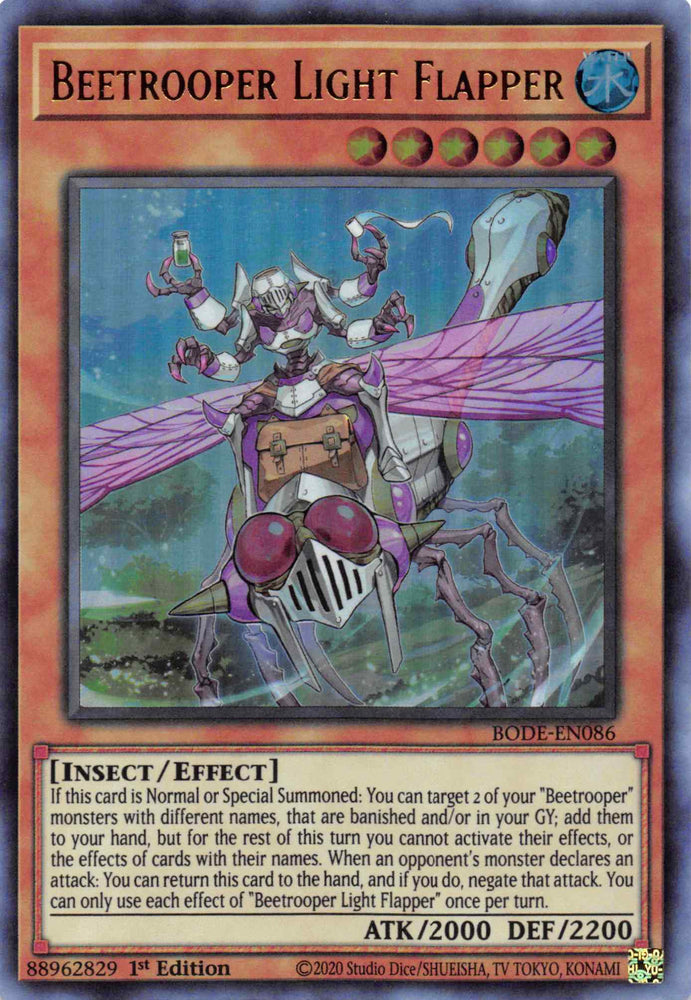 Beetrooper Light Flapper [BODE-EN086] Ultra Rare Yu-Gi-Oh!