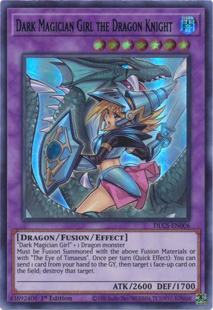 Dark Magician Girl the Dragon Knight (Alternate Art) (Blue) [DLCS-EN006] Ultra Rare Yu-Gi-Oh!
