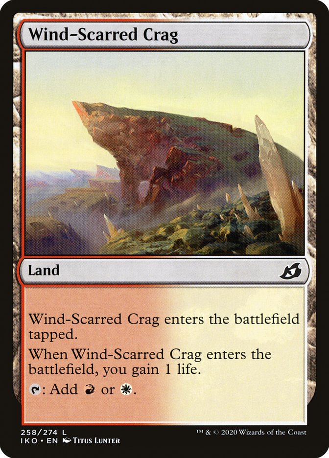 Wind-Scarred Crag [Ikoria: Lair of Behemoths] Magic: The Gathering