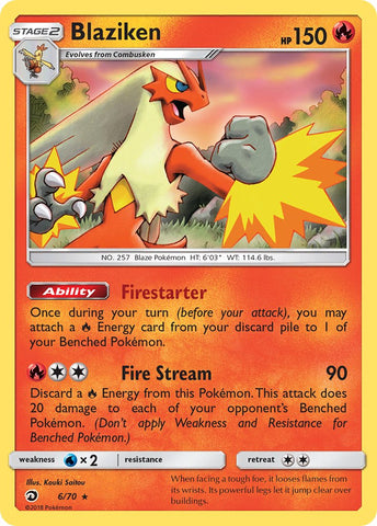 Blaziken (6/70) (Theme Deck Exclusive) [Sun & Moon: Dragon Majesty] Pokémon