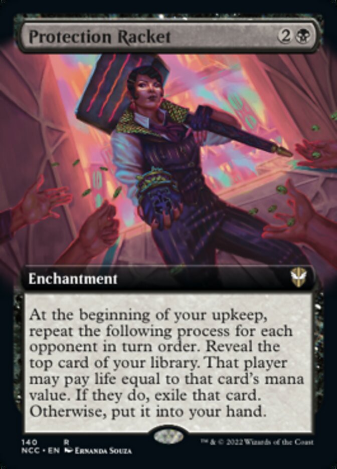Protection Racket (Extended Art) [Streets of New Capenna Commander] Magic: The Gathering