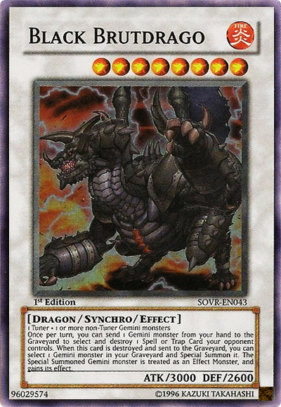 Black Brutdrago [SOVR-EN043] Super Rare Yu-Gi-Oh!