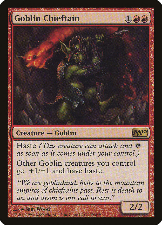 Goblin Chieftain [Magic 2010] Magic: The Gathering