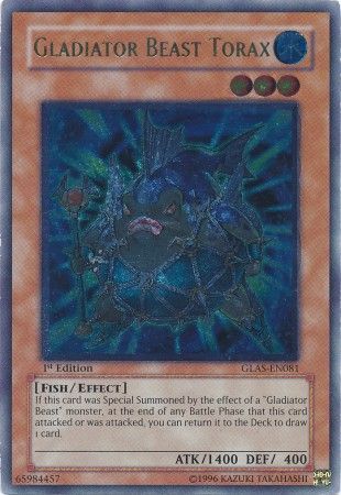 Gladiator Beast Torax [GLAS-EN081] Ultimate Rare Yu-Gi-Oh!