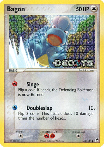 Bagon (52/107) (Stamped) [EX: Deoxys] Pokémon
