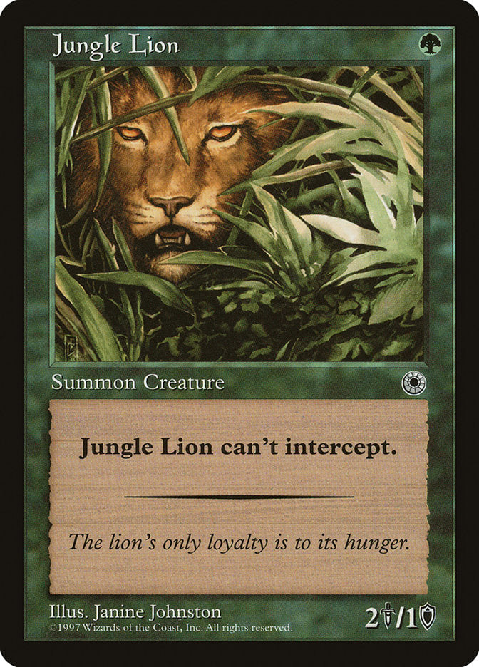 Jungle Lion [Portal] Magic: The Gathering