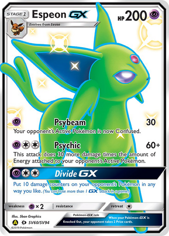 Espeon GX (SV60/SV94) [Sun & Moon: Hidden Fates - Shiny Vault] Pokémon