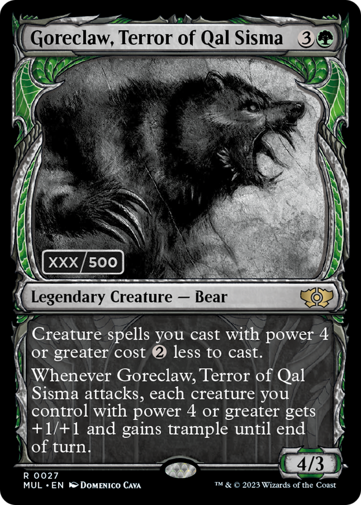 Goreclaw, Terror of Qal Sisma (Serialized) [Multiverse Legends] Magic: The Gathering