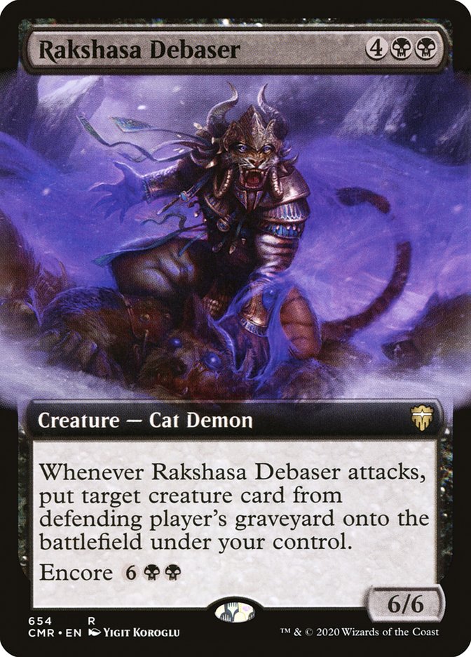 Rakshasa Debaser (Extended Art) [Commander Legends] Magic: The Gathering