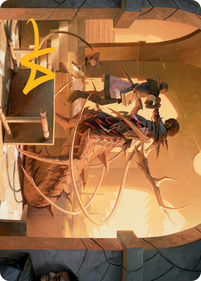 Rona, Tolarian Obliterator Art Card (Gold-Stamped Signature) [March of the Machine Art Series] Magic: The Gathering