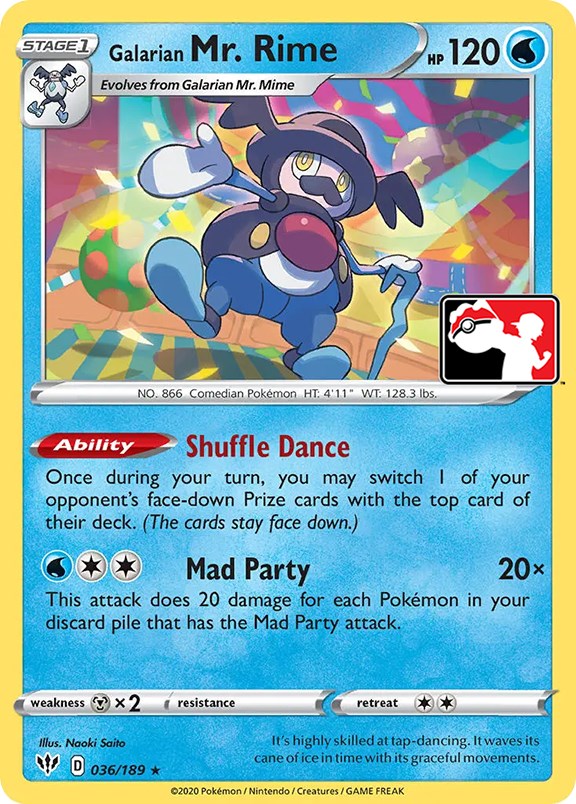 Galarian Mr. Rime (036/189) [Prize Pack Series One] Pokémon
