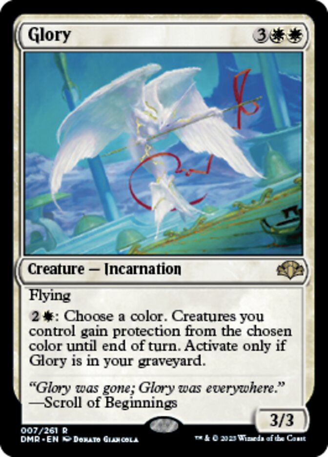Glory [Dominaria Remastered] Magic: The Gathering
