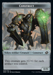 Powerstone // Construct (005) Double-Sided Token [The Brothers' War Tokens] Magic: The Gathering