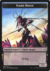 Faerie Rogue // Rat Double-Sided Token [Zendikar Rising Commander Tokens] Magic: The Gathering