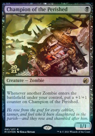 Champion of the Perished [Innistrad: Midnight Hunt Prerelease Promos] Magic: The Gathering