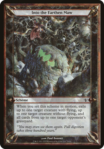 Into the Earthen Maw (Schemes) [Archenemy Schemes] Magic: The Gathering