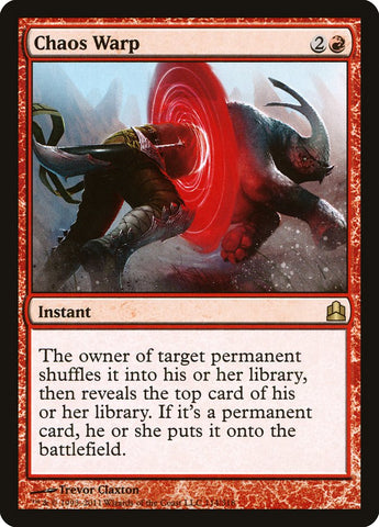 Chaos Warp [Commander 2011] Magic: The Gathering