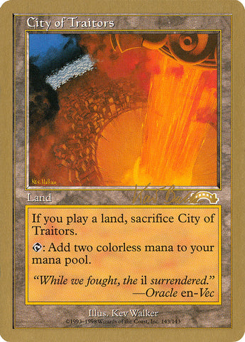City of Traitors (Kai Budde) [World Championship Decks 1999] Magic: The Gathering