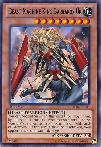Beast Machine King Barbaros Ur [BP02-EN084] Rare Yu-Gi-Oh!