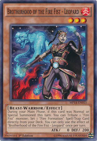 Brotherhood of the Fire Fist - Leopard [MP14-EN013] Common Yu-Gi-Oh!