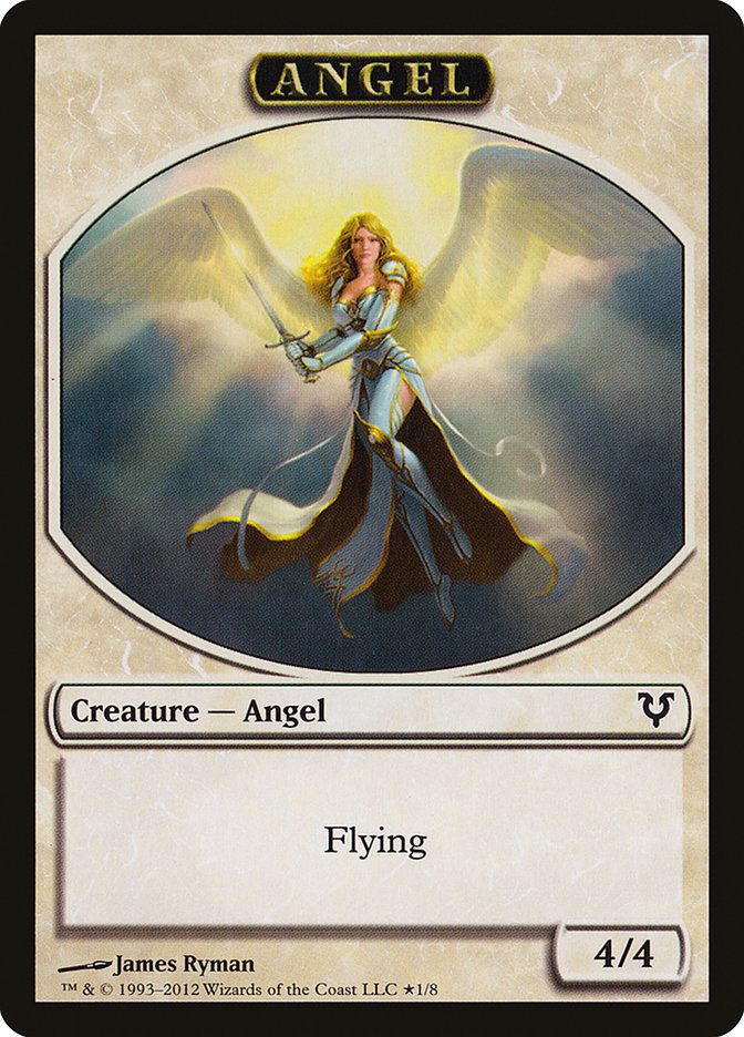 Angel // Demon Double-Sided Token [Open the Helvault] Magic: The Gathering