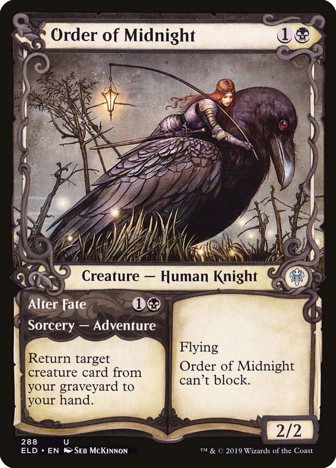 Order of Midnight // Alter Fate (Showcase) [Throne of Eldraine] Magic: The Gathering