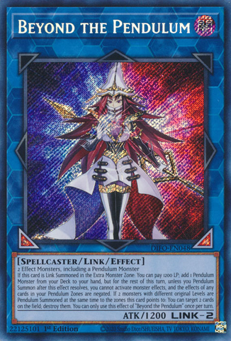 Beyond the Pendulum [DIFO-EN048] Secret Rare Yu-Gi-Oh!
