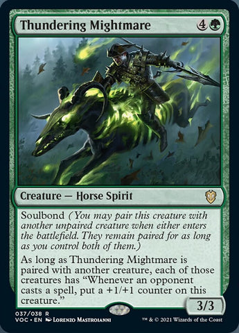 Thundering Mightmare [Innistrad: Crimson Vow Commander] Magic: The Gathering
