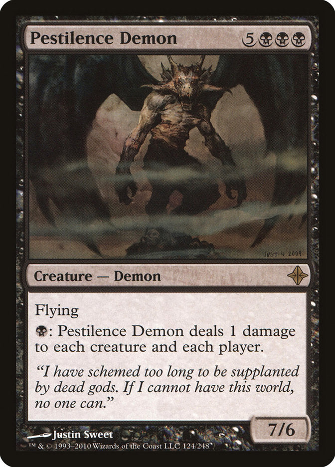 Pestilence Demon [Rise of the Eldrazi] Magic: The Gathering