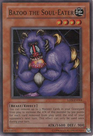 Bazoo the Soul-Eater [LON-EN064] Super Rare Yu-Gi-Oh!