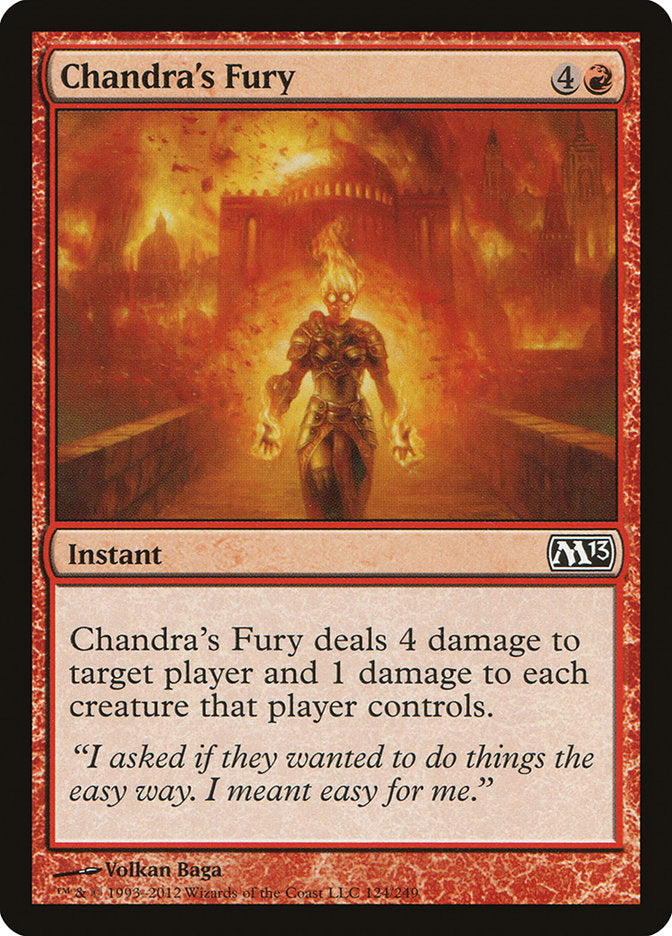 Chandra's Fury [Magic 2013] Magic: The Gathering