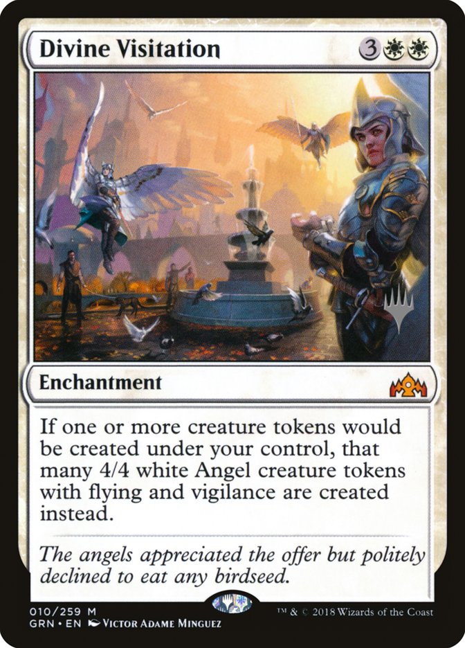 Divine Visitation (Promo Pack) [Guilds of Ravnica Promos] Magic: The Gathering