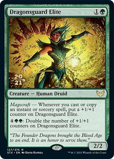 Dragonsguard Elite [Strixhaven: School of Mages Prerelease Promos] Magic: The Gathering