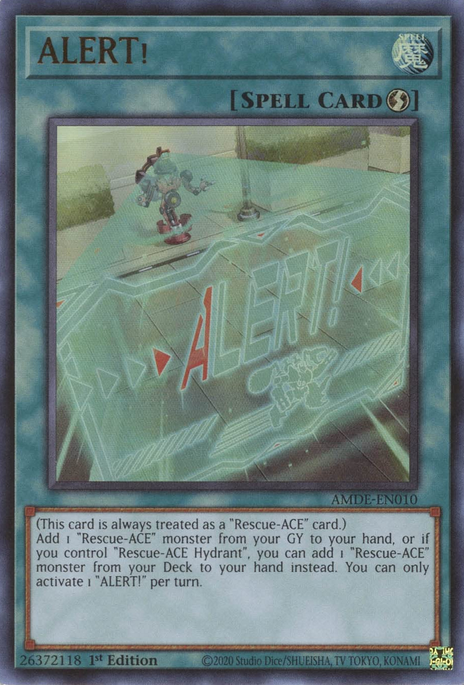 ALERT! [AMDE-EN010] Ultra Rare Yu-Gi-Oh!