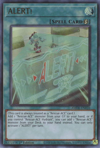 ALERT! [AMDE-EN010] Ultra Rare Yu-Gi-Oh!