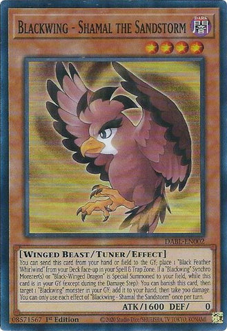 Blackwing - Shamal the Sandstorm [DABL-EN002] Super Rare Yu-Gi-Oh!