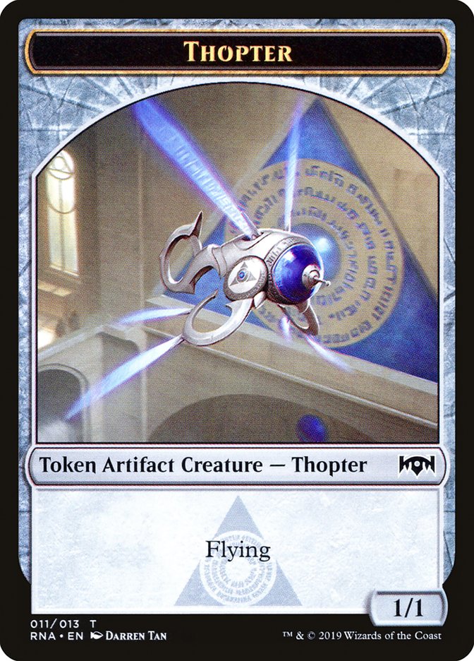 Bird // Thopter Double-Sided Token [Ravnica Allegiance Guild Kit Tokens] Magic: The Gathering