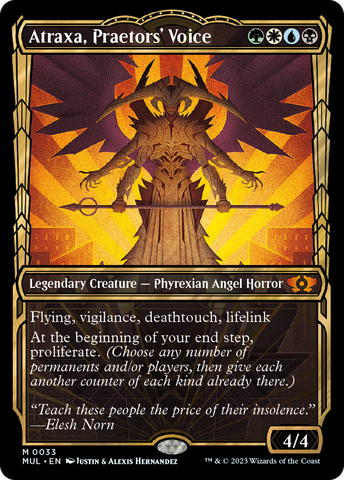 Atraxa, Praetors' Voice (Halo Foil) [Multiverse Legends] Magic: The Gathering