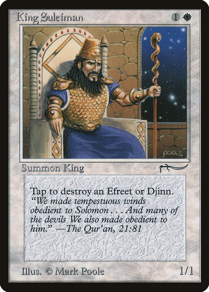 King Suleiman [Arabian Nights] Magic: The Gathering