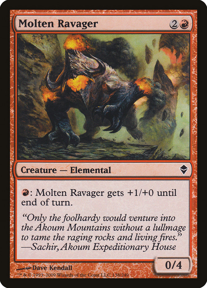 Molten Ravager [Zendikar] Magic: The Gathering