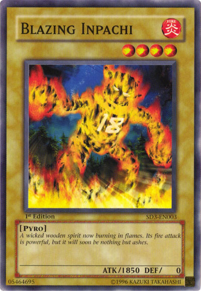 Blazing Inpachi [SD3-EN003] Common Yu-Gi-Oh!