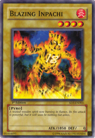 Blazing Inpachi [SD3-EN003] Common Yu-Gi-Oh!