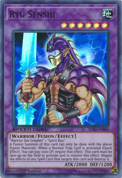 Ryu Senshi [SBAD-EN040] Super Rare Yu-Gi-Oh!