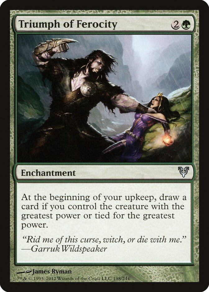 Triumph of Ferocity [Avacyn Restored] Magic: The Gathering