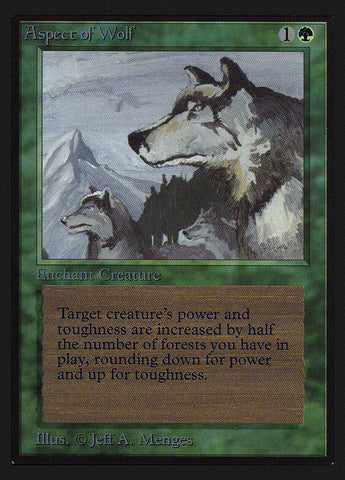 Aspect of Wolf [International Collectors' Edition] Magic: The Gathering